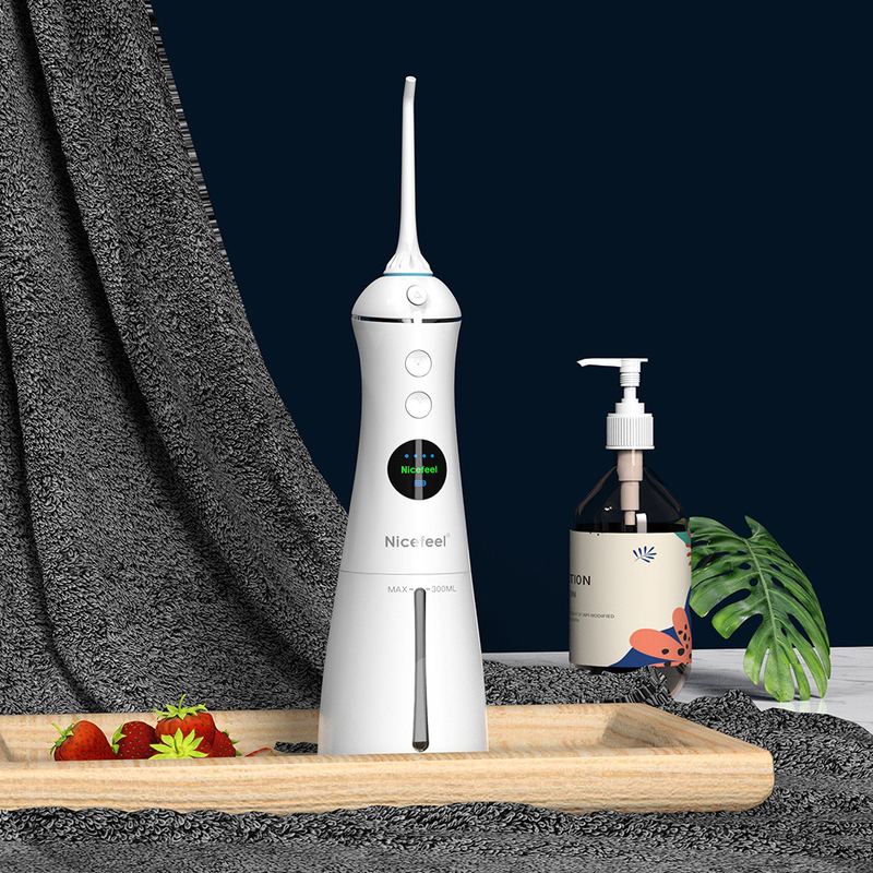 6+ dentes orais elétricos de trabalho de Irrigator da higiene oral de jato de água 300ml dos modos IPX7 que claream o fio dental de Flosser da água