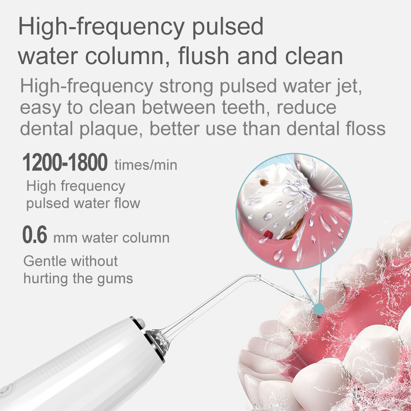 5+ água de líquido de limpeza oral elétrica de trabalho Pik dental dos dentes de Irrigator da higiene oral de jato de água 300ml dos modos Ipx7 Flosser