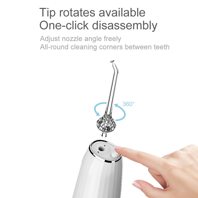 5+ água de líquido de limpeza oral elétrica de trabalho Pik dental dos dentes de Irrigator da higiene oral de jato de água 300ml dos modos Ipx7 Flosser