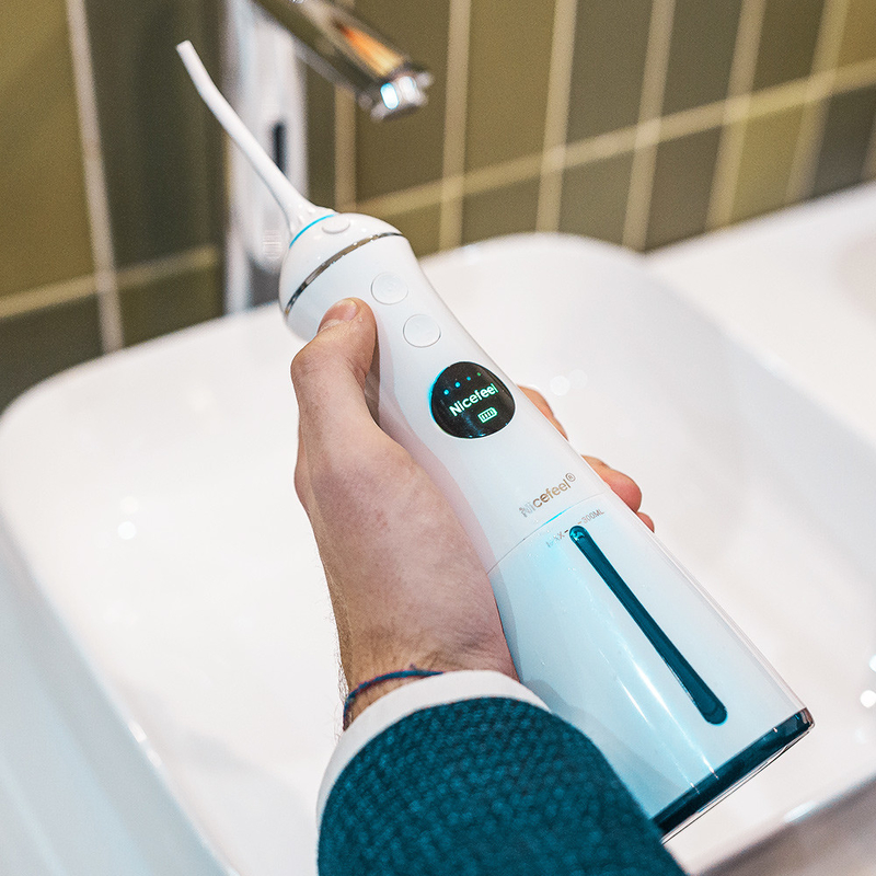 300ml Jet Cordless Water Flosser elétrica, 6 modos de trabalho molham Jet Dental Flosser