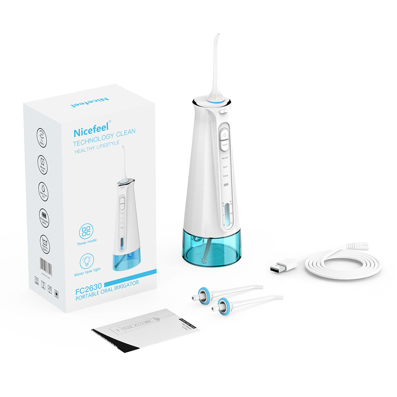 Irrigator oral dental sem corda profissional 300ML para os dentes 3 modos apaga a massagem