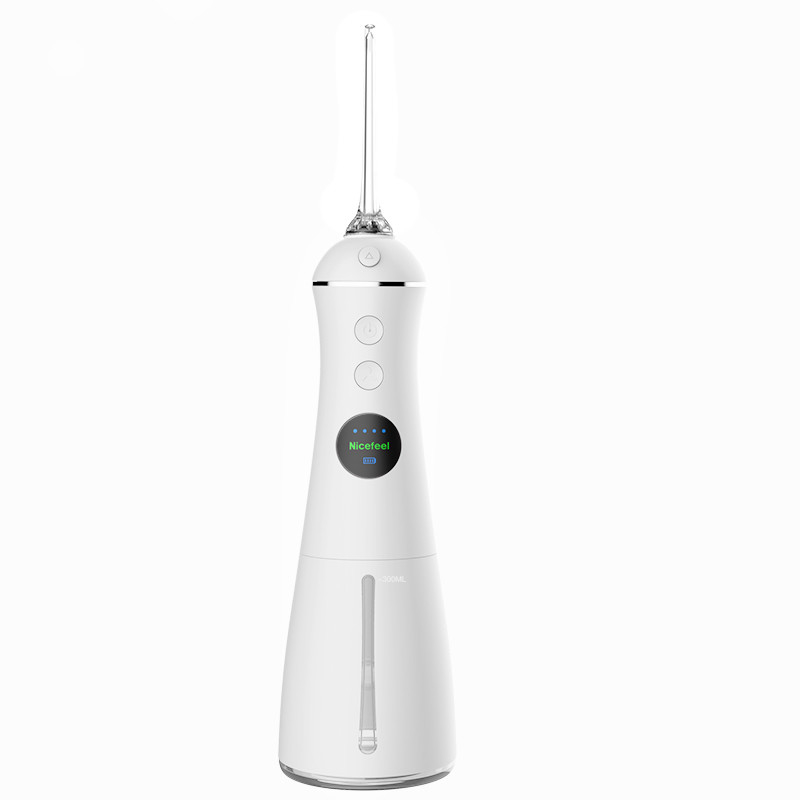 IPX7 Irrigator oral recarregável 300mL, água portátil Flosser para a limpeza dos dentes