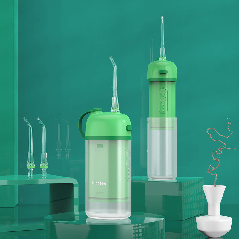 Tipo C IPX7 jato elétrico sem fio portátil mini limpador de dentes com fio dental