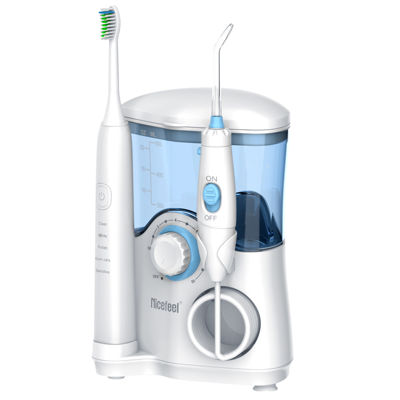 2 em 1 fio dental de água, tanque de água de 600 ml para limpeza de dentes, irrigador oral