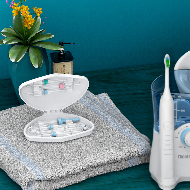Tanque dental do ABS do OEM do branco da família 600ml de Sonic Toothbrush Water Flosser For dos produtos