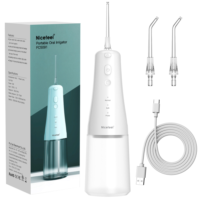 Água sem corda Flosser dental Irrigator oral recarregável portátil