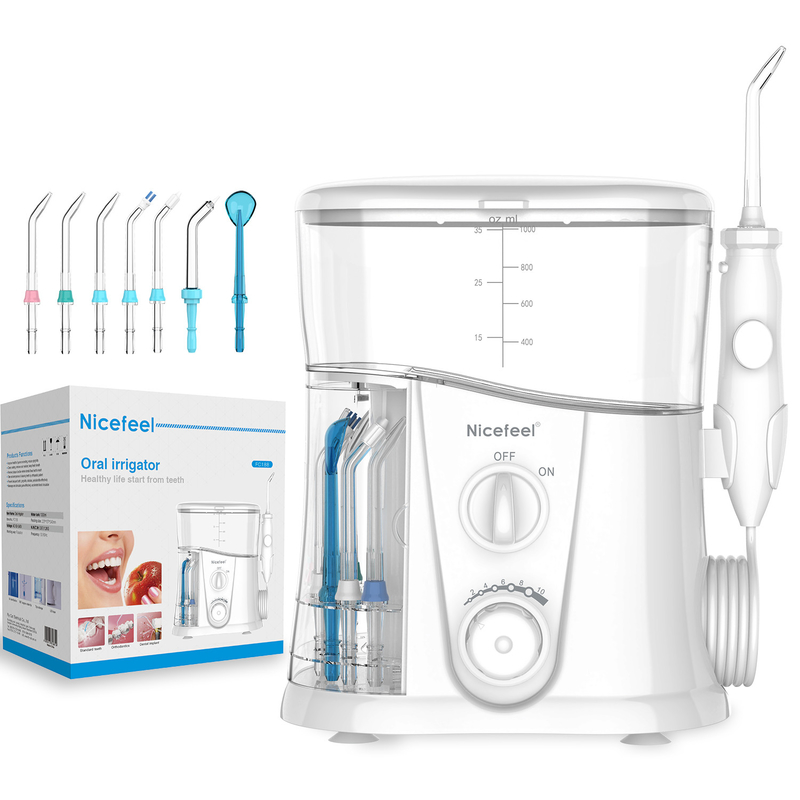 A água branca Flosser do tanque com ABS do produto comestível provê de bocal para o cuidado oral
