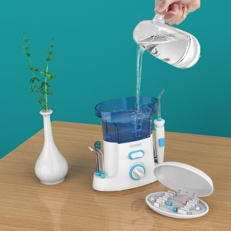 Flosser de água sem fio Nicefeel portátil irrigador oral para limpeza de dentes