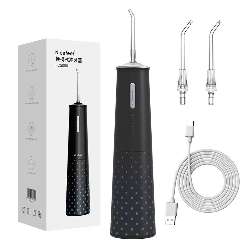 Nicefeel irrigador oral sem fio com 55-125PSI pressão de água