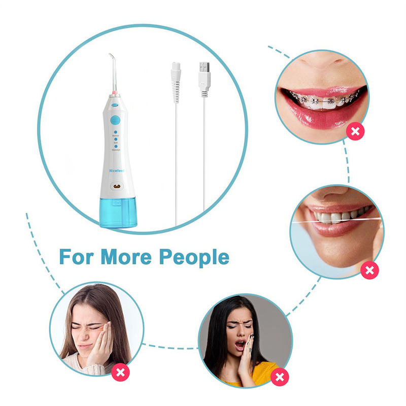 Obtenha um sorriso saudável com o irrigador oral familiar - tudo em uma escova de dentes e flossser