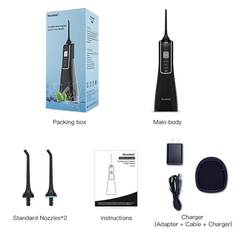 Água de carregamento sem fio portátil Flosser, dentes orais de Irrigator que limpam a massagem da goma (modelos de IPX7 Waterproof/3)