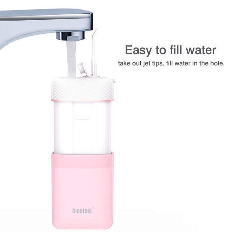 Água elétrica Flosser Irrigator oral de Mini Design Collapsible Water Flosser com bocal de Storagable