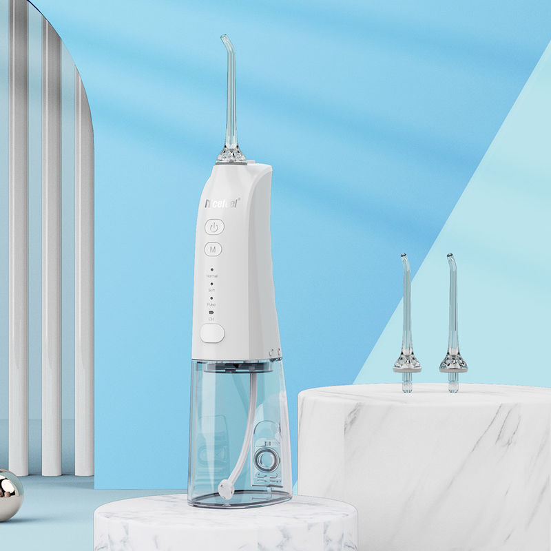 Pressão 30-100psi portátil de Flosser da água avançada sem corda branca do líquido de limpeza do dente