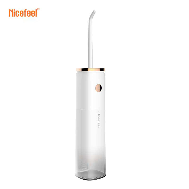 Limpeza profunda portátil de Sonic Cordless Water Flosser Rechargeable com quatro bocais
