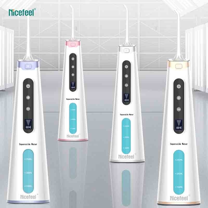 água Flosser Irrigator oral do Superoxide de 1600mAh Nicefeel para o cuidado oral